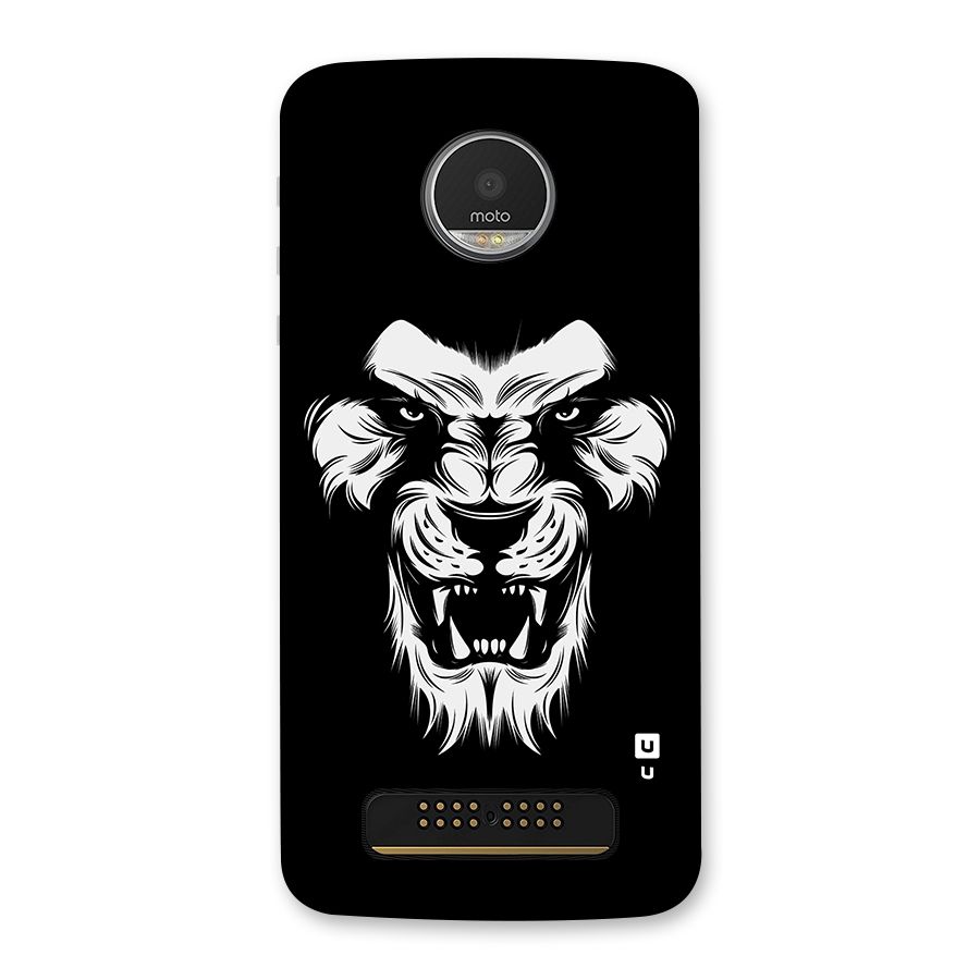 Fierce Lion Digital Art Back Case for Moto Z Play