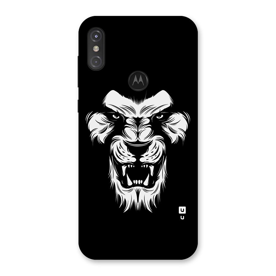 Fierce Lion Digital Art Back Case for Motorola One Power