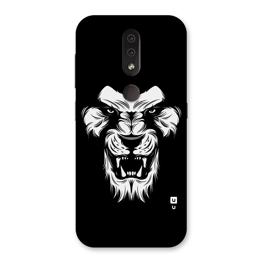 Fierce Lion Digital Art Back Case for Nokia 4.2