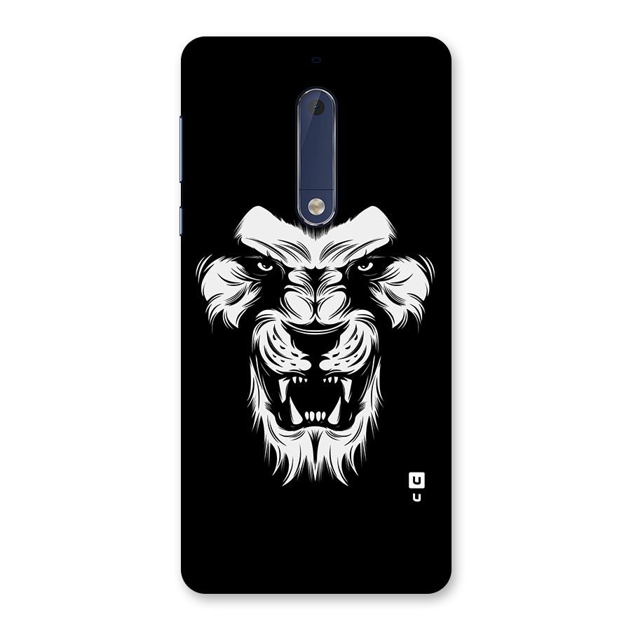 Fierce Lion Digital Art Back Case for Nokia 5