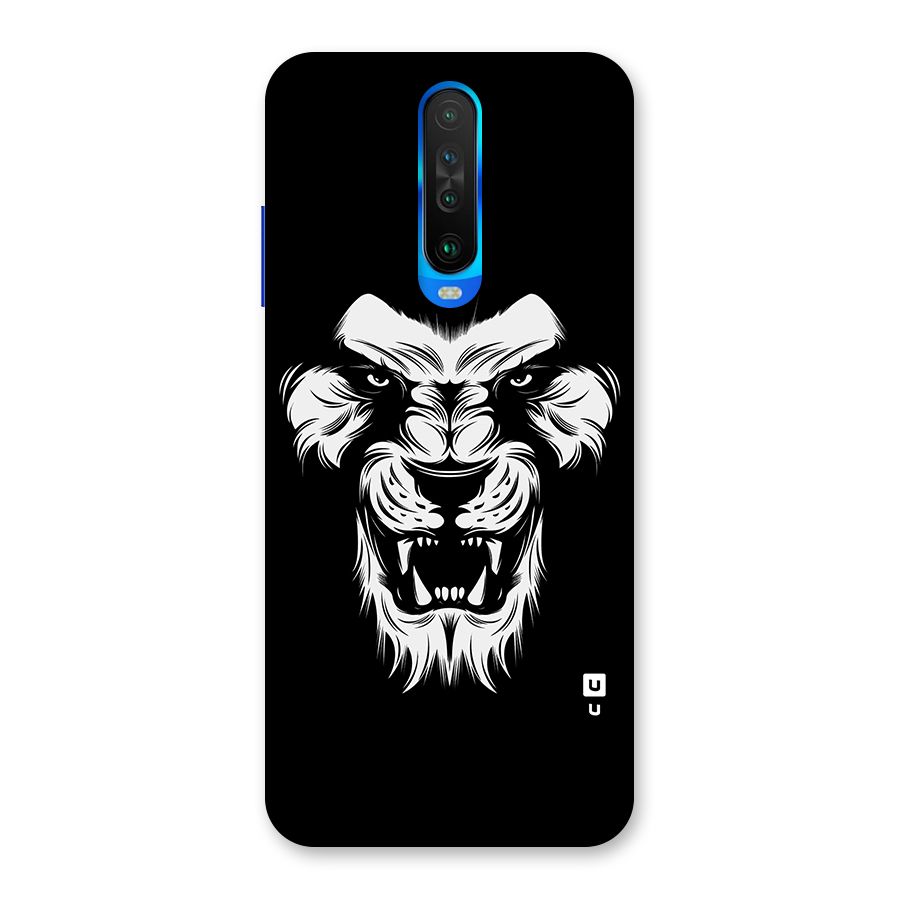 Fierce Lion Digital Art Back Case for Poco X2