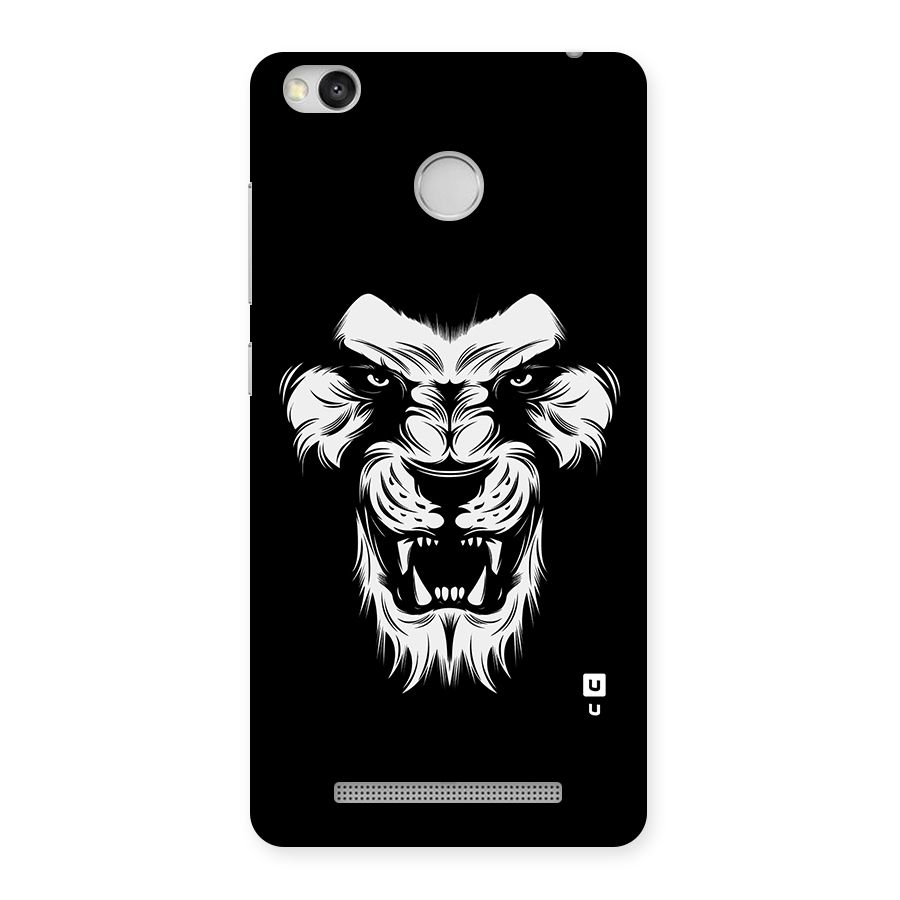 Fierce Lion Digital Art Back Case for Redmi 3S Prime