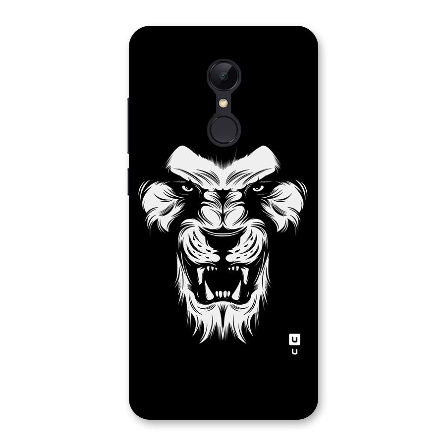 Fierce Lion Digital Art Back Case for Redmi 5