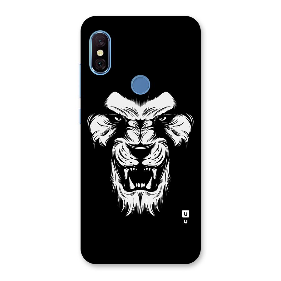 Fierce Lion Digital Art Back Case for Redmi Note 6 Pro