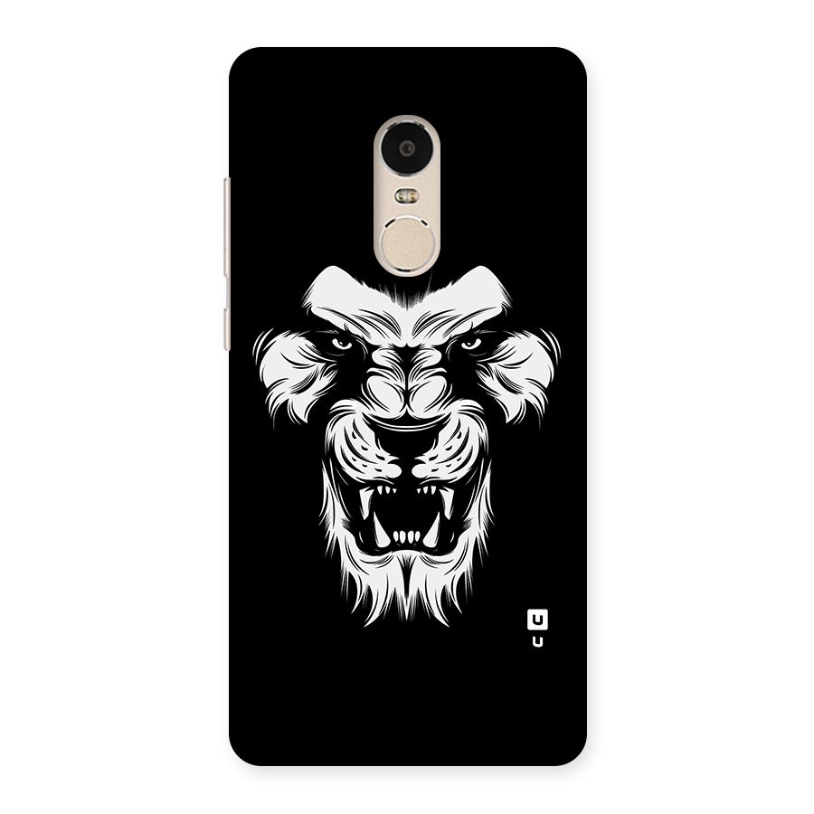 Fierce Lion Digital Art Back Case for Xiaomi Redmi Note 4