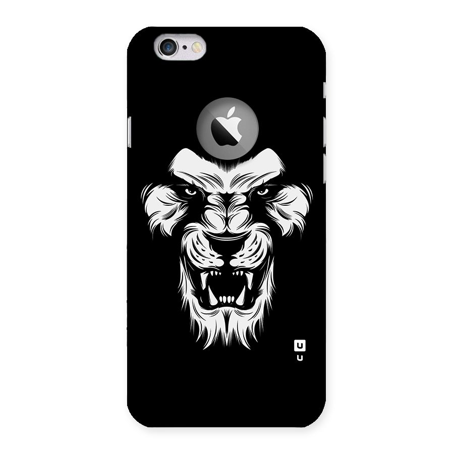Fierce Lion Digital Art Back Case for iPhone 6 Logo Cut