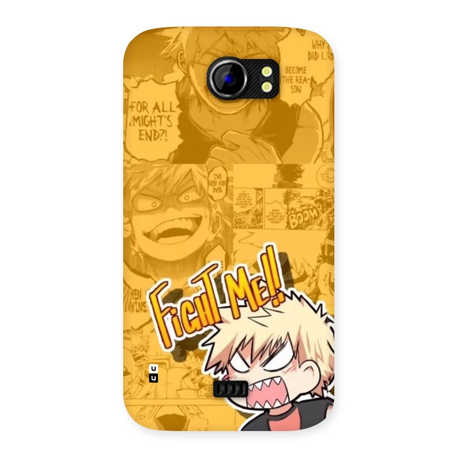 Fight Me Challenge Back Case for Canvas 2 A110