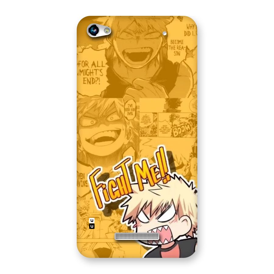 Fight Me Challenge Back Case for Canvas Hue 2 A316