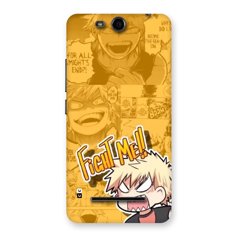 Fight Me Challenge Back Case for Canvas Juice 3 Q392