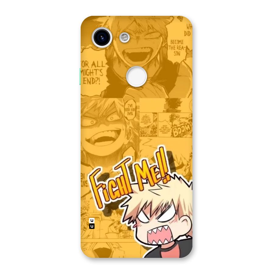 Fight Me Challenge Back Case for Google Pixel 3