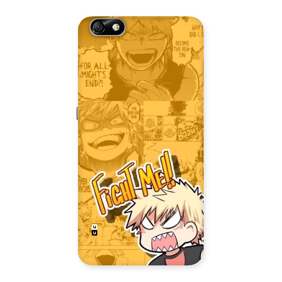 Fight Me Challenge Back Case for Honor 4X