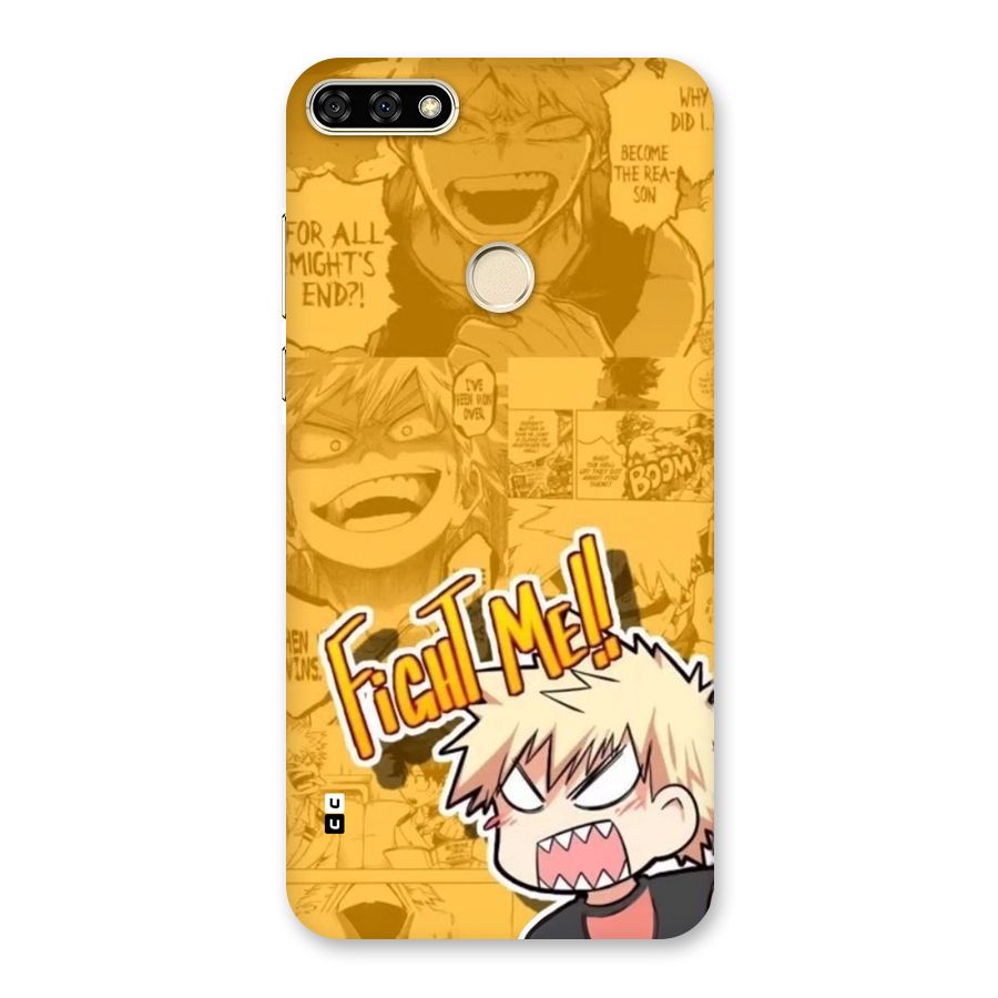 Fight Me Challenge Back Case for Honor 7A