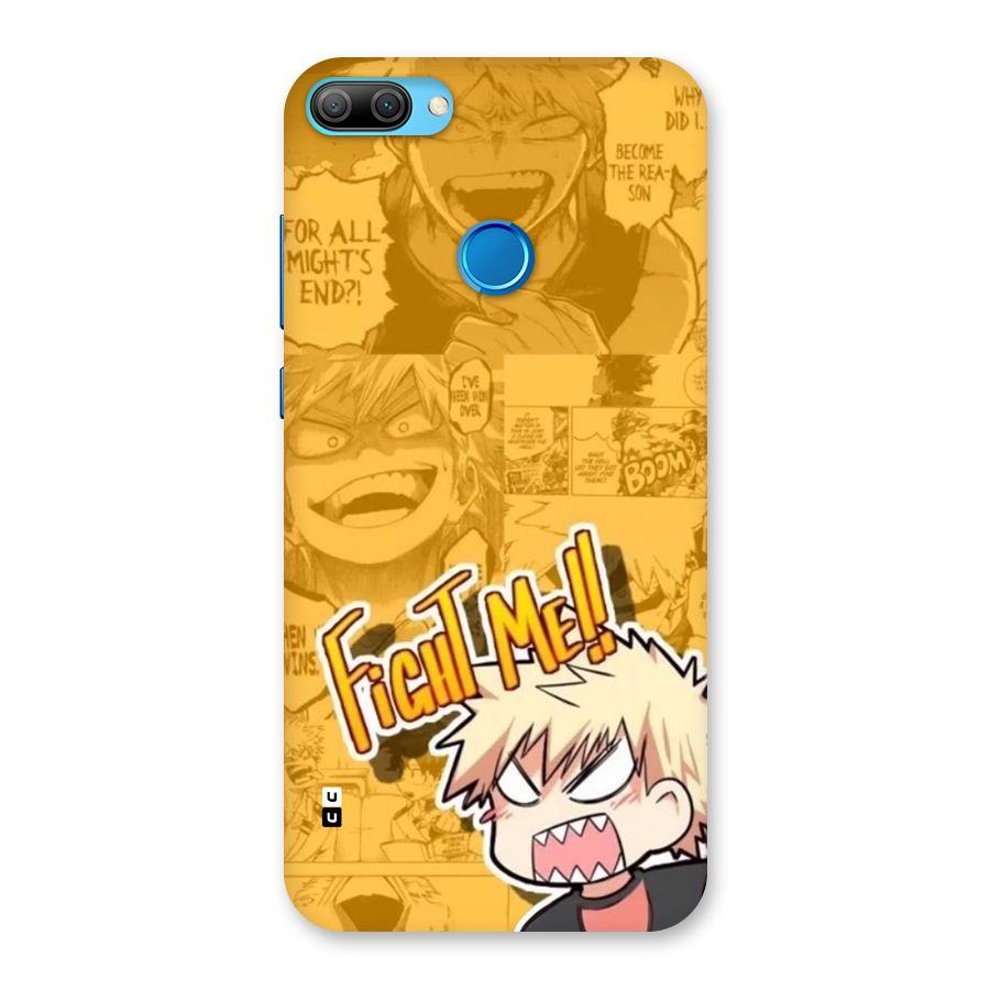 Fight Me Challenge Back Case for Honor 9N