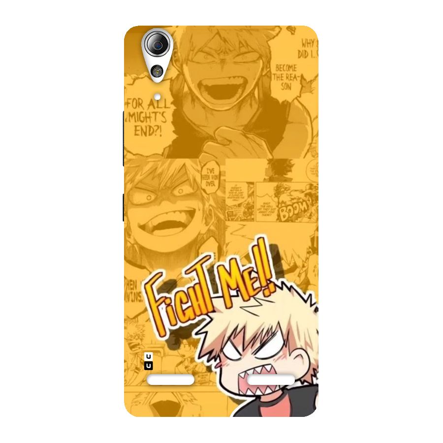 Fight Me Challenge Back Case for Lenovo A6000 Plus