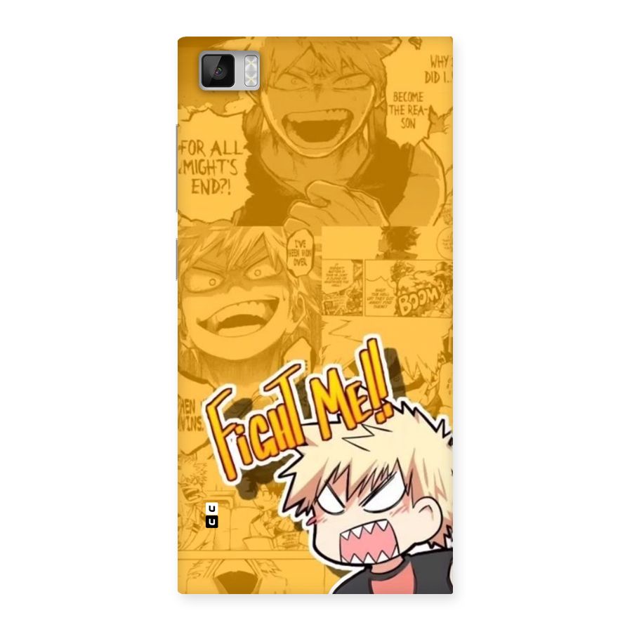 Fight Me Challenge Back Case for Mi3