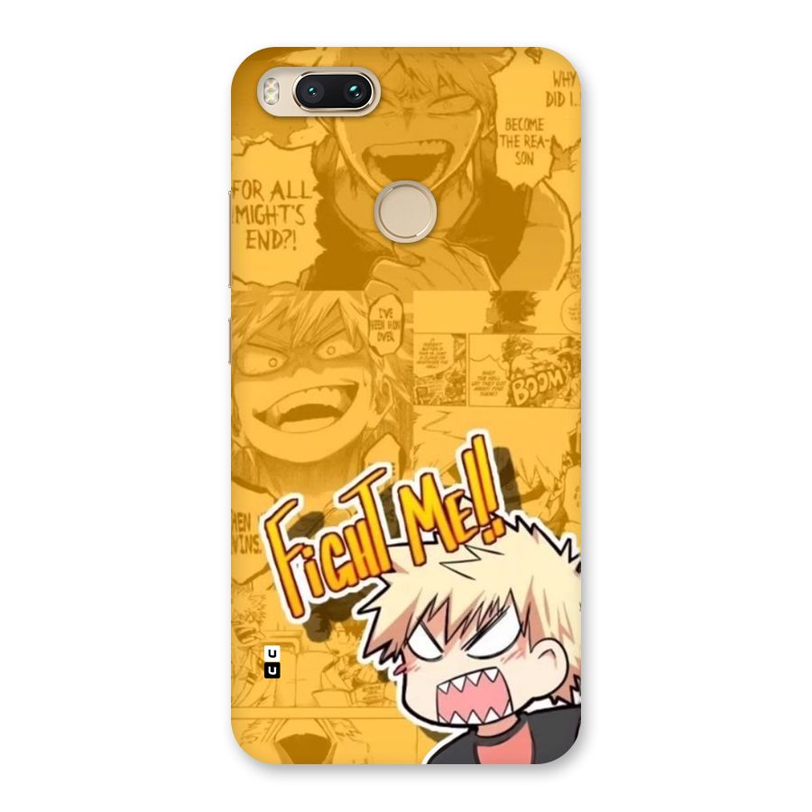 Fight Me Challenge Back Case for Mi A1