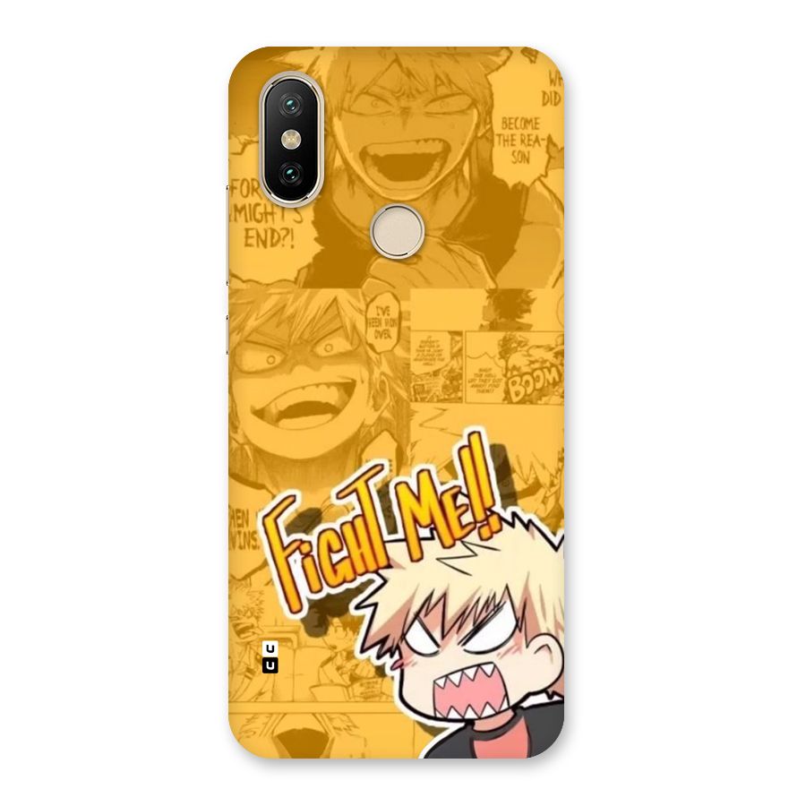 Fight Me Challenge Back Case for Mi A2