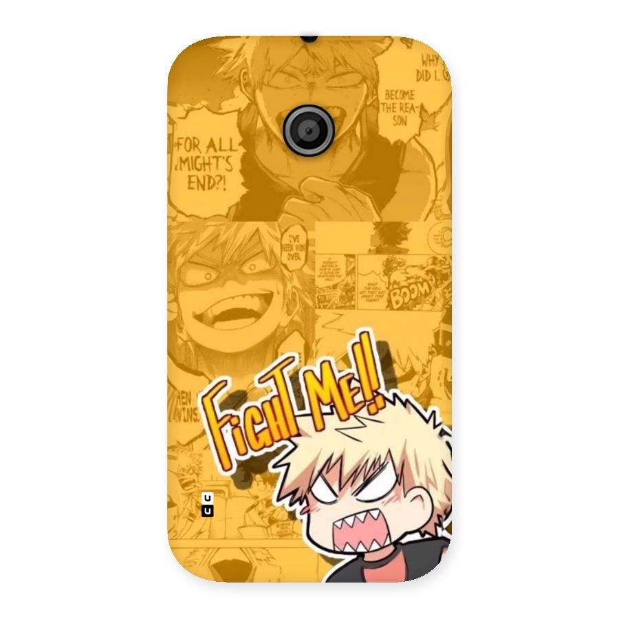 Fight Me Challenge Back Case for Moto E