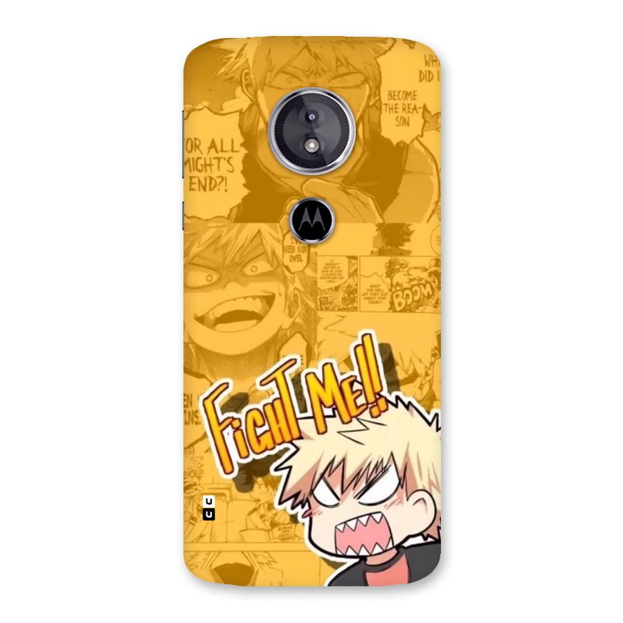 Fight Me Challenge Back Case for Moto E5