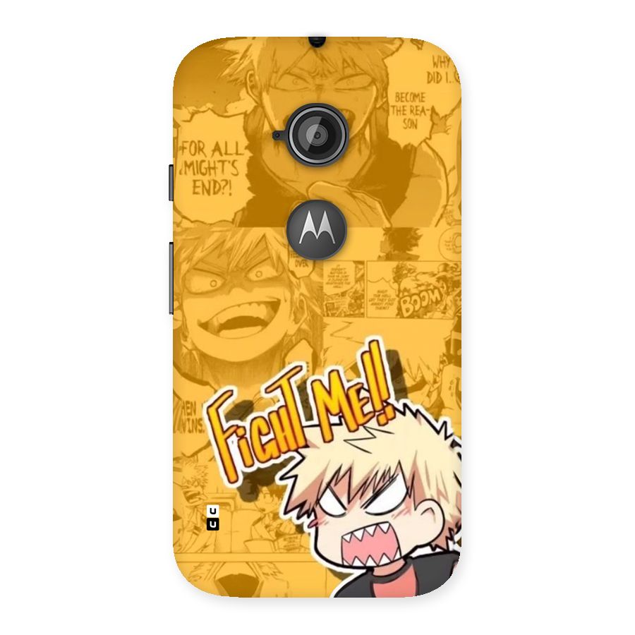 Fight Me Challenge Back Case for Moto E 2nd Gen