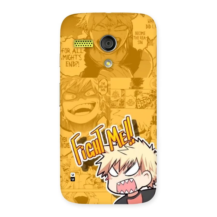 Fight Me Challenge Back Case for Moto G
