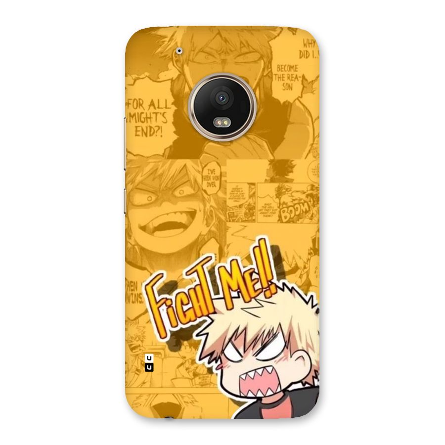 Fight Me Challenge Back Case for Moto G5 Plus