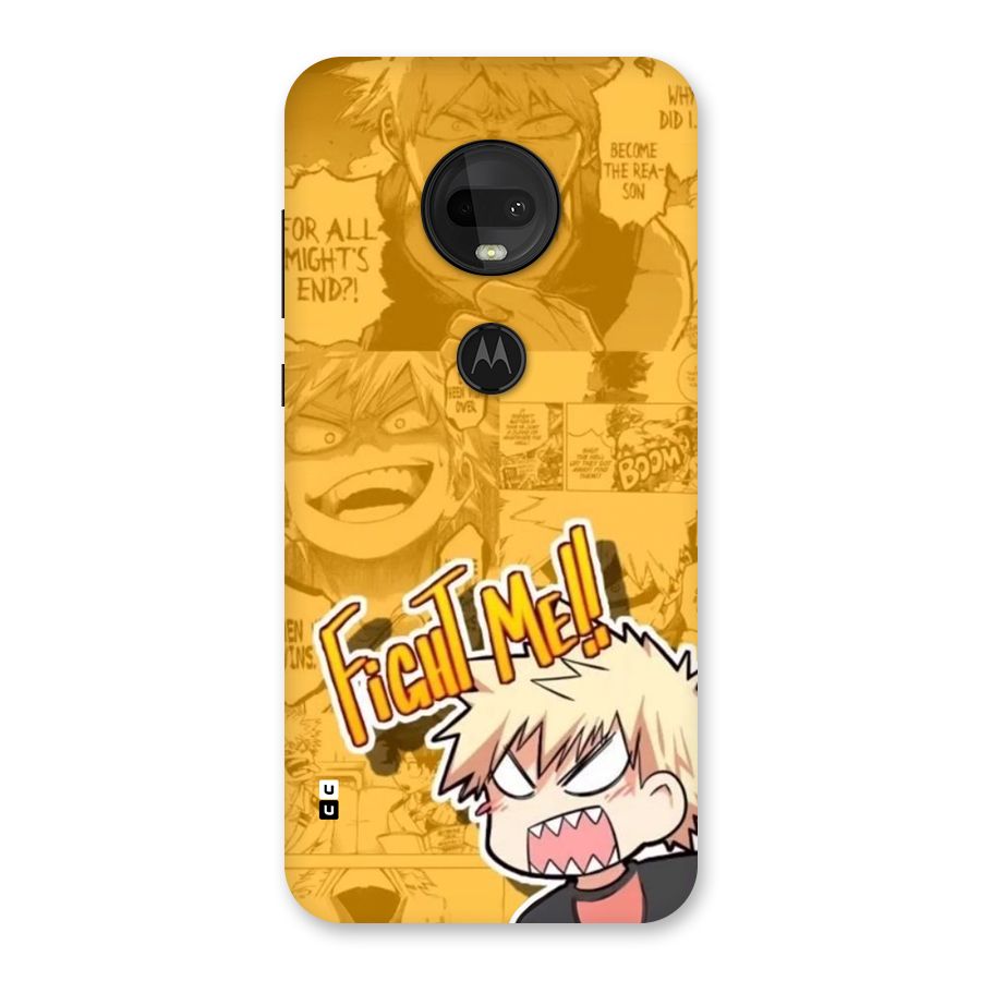 Fight Me Challenge Back Case for Moto G7