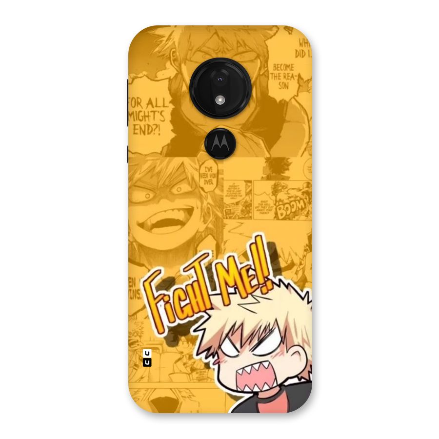 Fight Me Challenge Back Case for Moto G7 Power