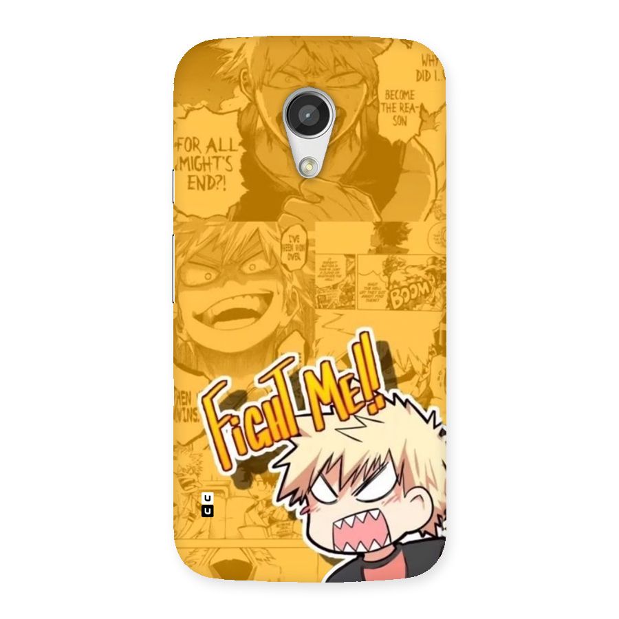 Fight Me Challenge Back Case for Moto G 2nd Gen