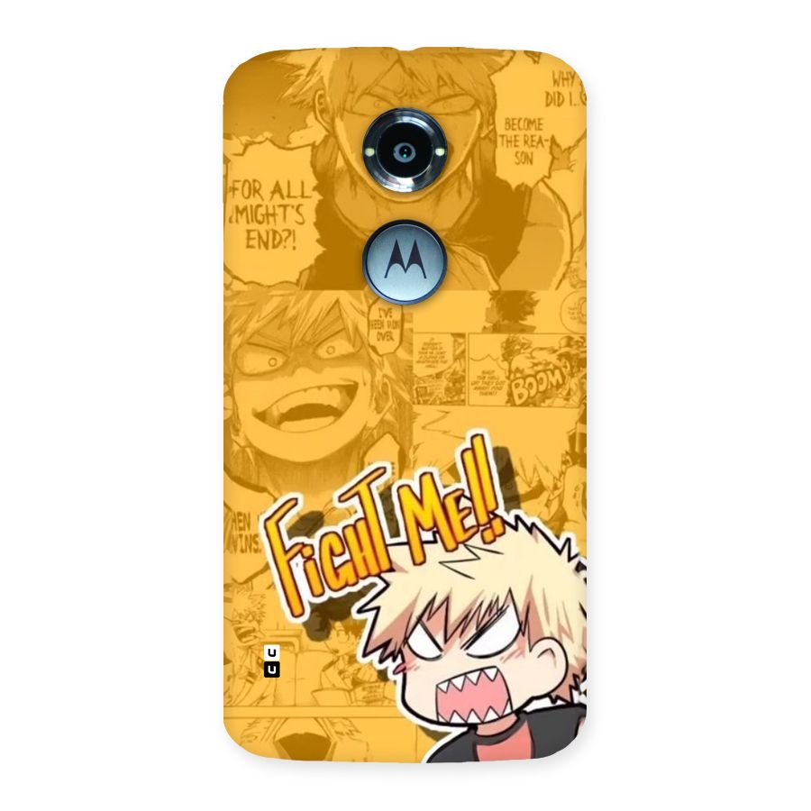 Fight Me Challenge Back Case for Moto X2