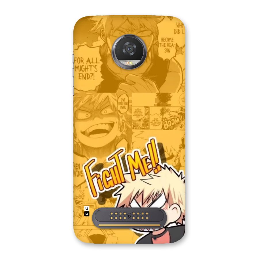 Fight Me Challenge Back Case for Moto Z2 Play