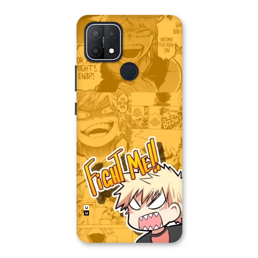 Fight Me Challenge Back Case for Oppo A15