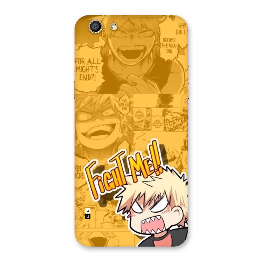 Fight Me Challenge Back Case for Oppo F3