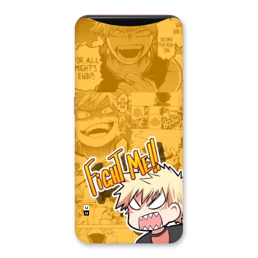 Fight Me Challenge Back Case for Oppo Find X