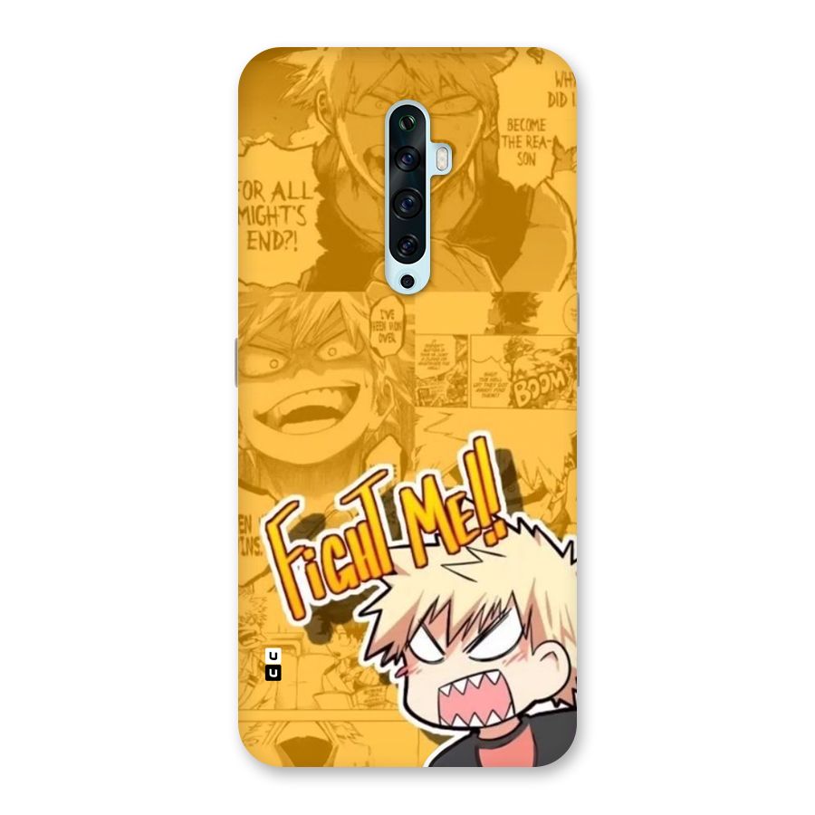 Fight Me Challenge Back Case for Oppo Reno2 Z