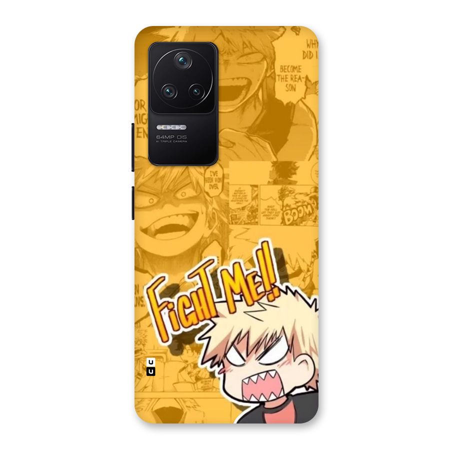 Fight Me Challenge Back Case for Poco F4 5G