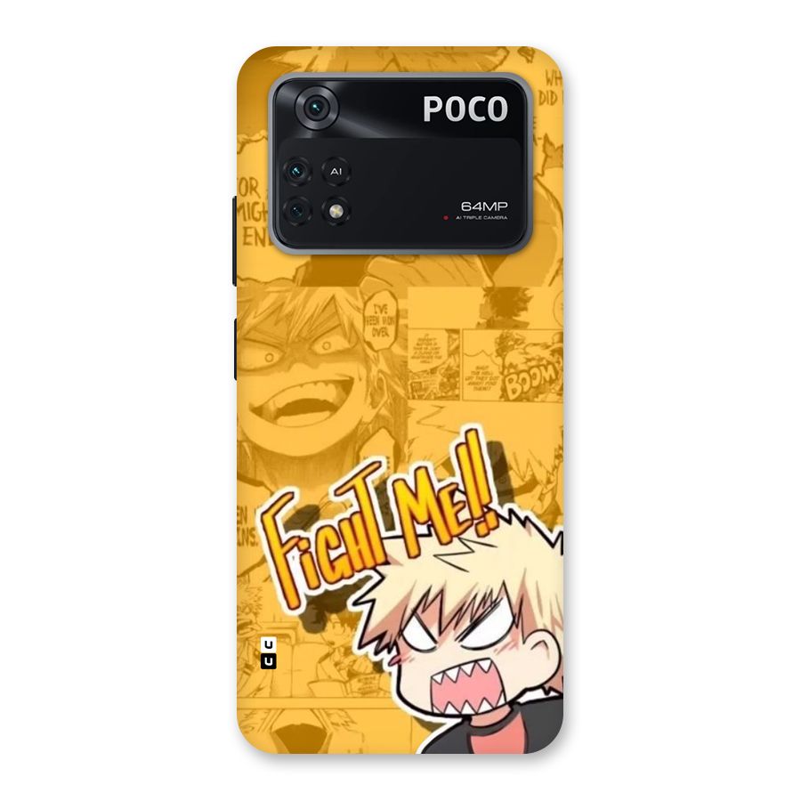Fight Me Challenge Back Case for Poco M4 Pro 4G