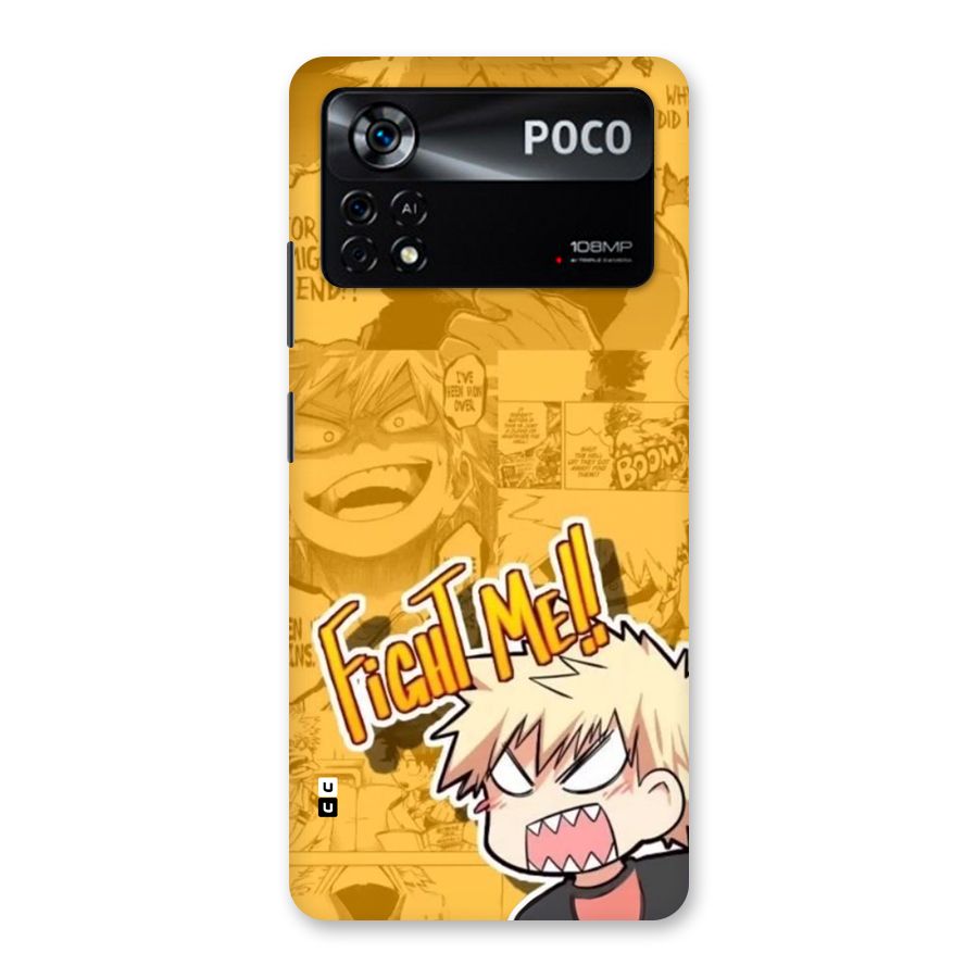 Fight Me Challenge Back Case for Poco X4 Pro 5G