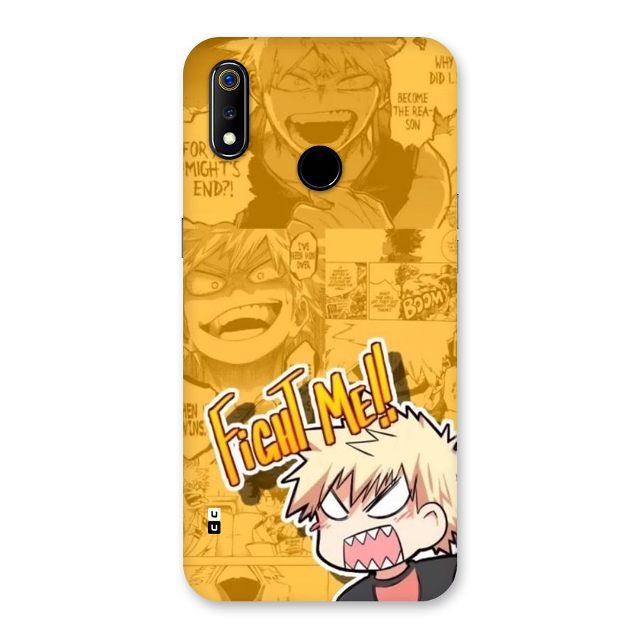 Fight Me Challenge Back Case for Realme 3