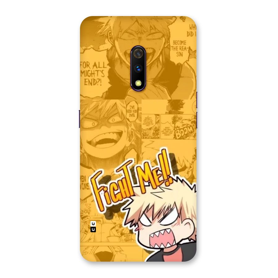Fight Me Challenge Back Case for Realme X