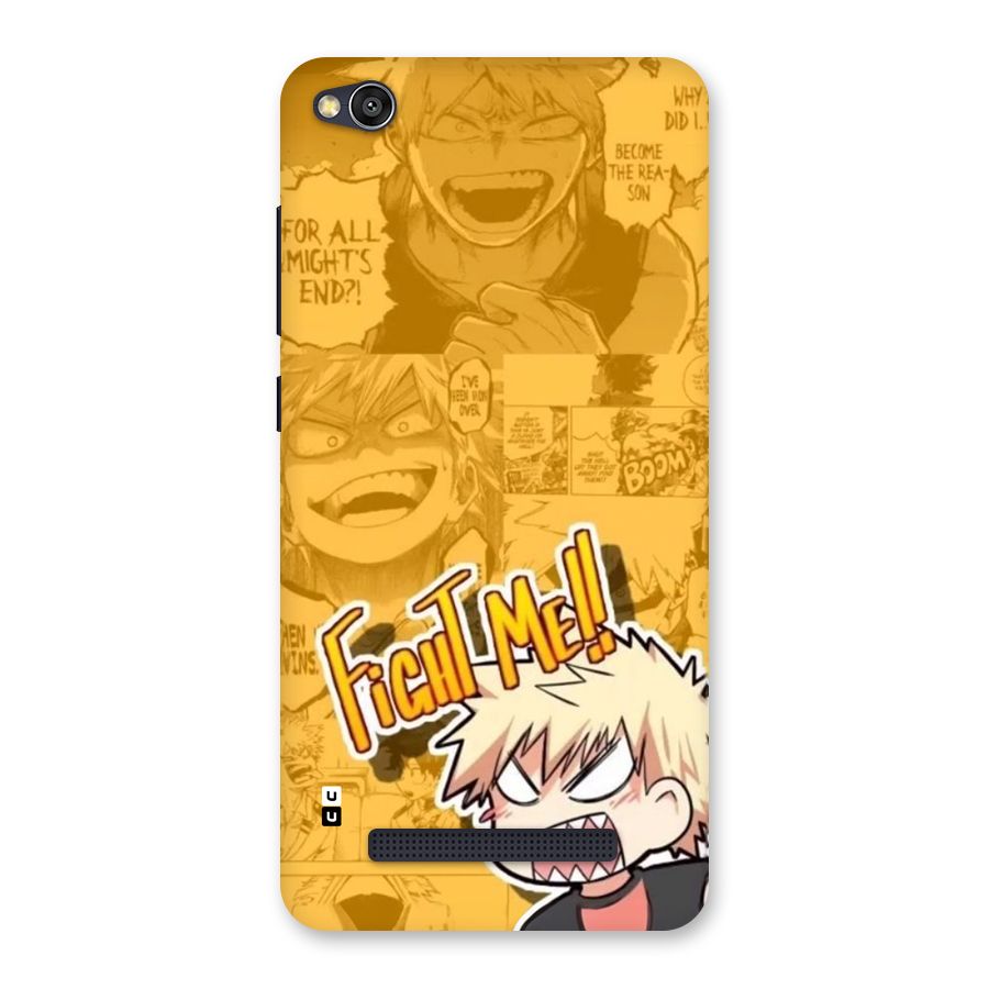 Fight Me Challenge Back Case for Redmi 4A
