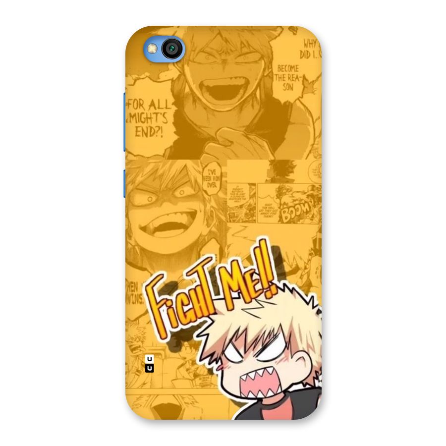 Fight Me Challenge Back Case for Redmi Go