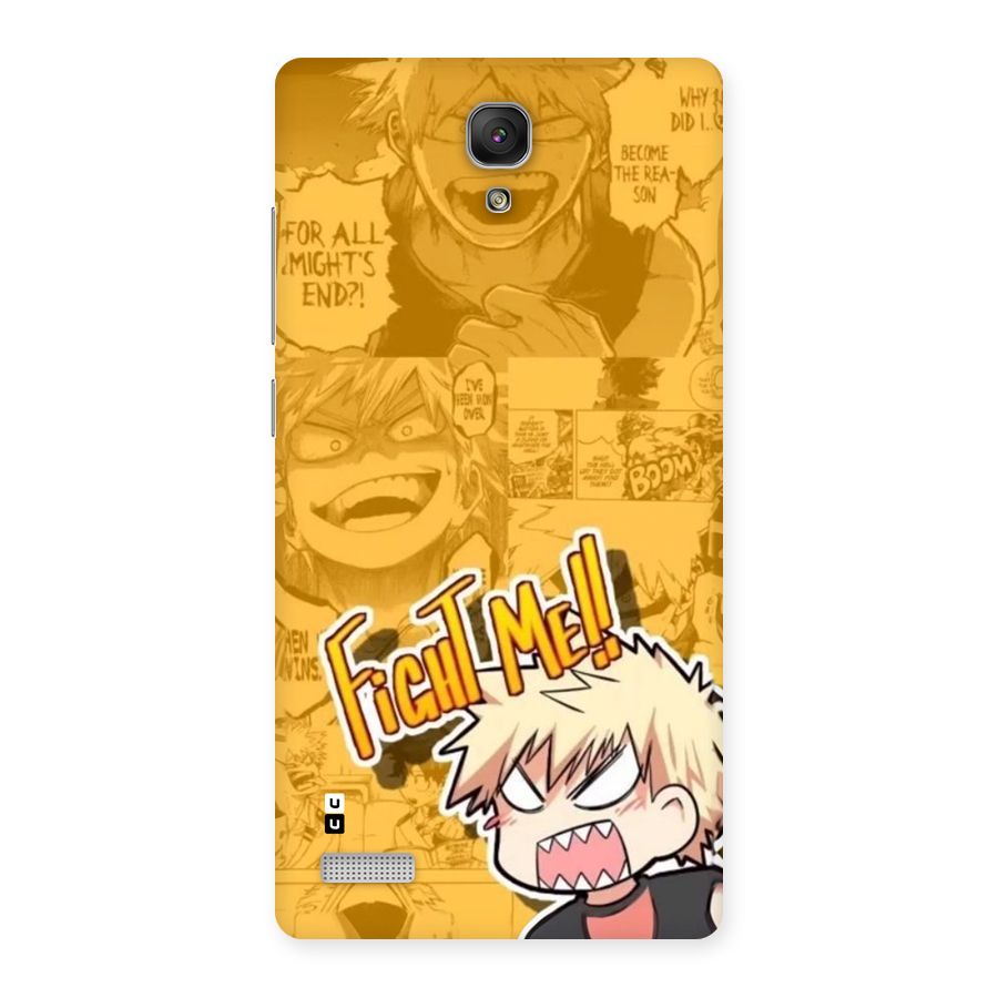 Fight Me Challenge Back Case for Redmi Note Prime
