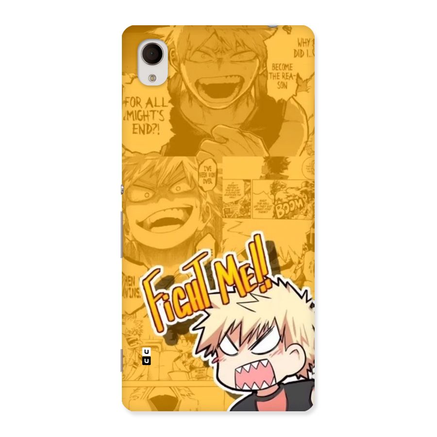 Fight Me Challenge Back Case for Xperia M4 Aqua