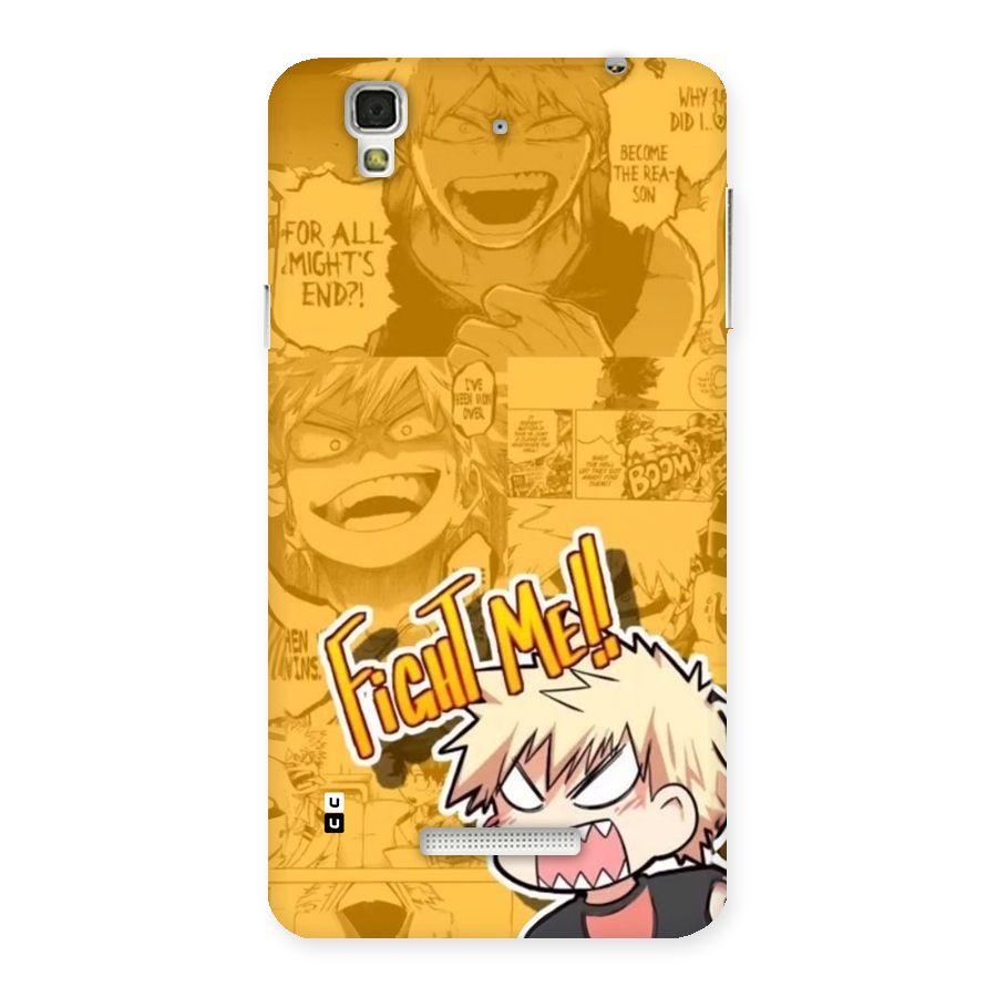 Fight Me Challenge Back Case for YU Yureka Plus