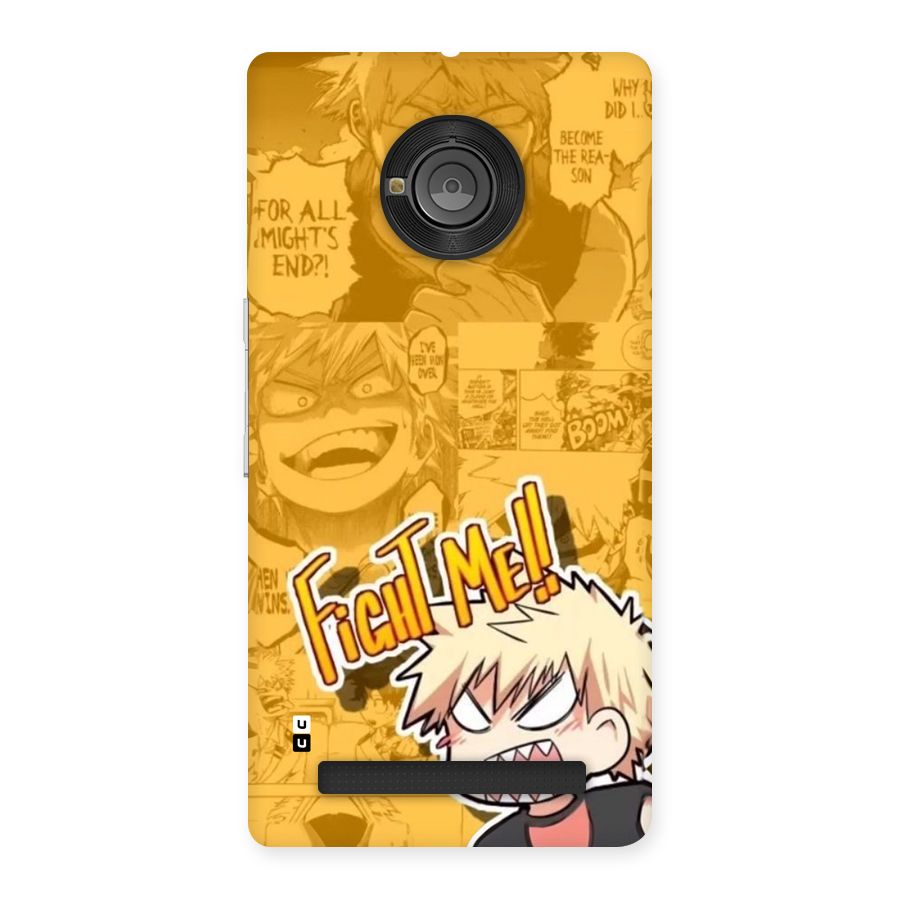 Fight Me Challenge Back Case for Yuphoria