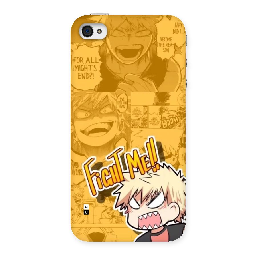 Fight Me Challenge Back Case for iPhone 4 4s