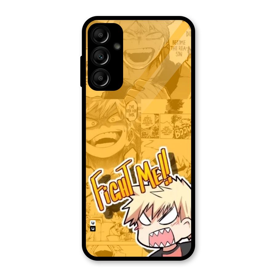 Fight Me Challenge Glass Back Case for Galaxy A14 5G