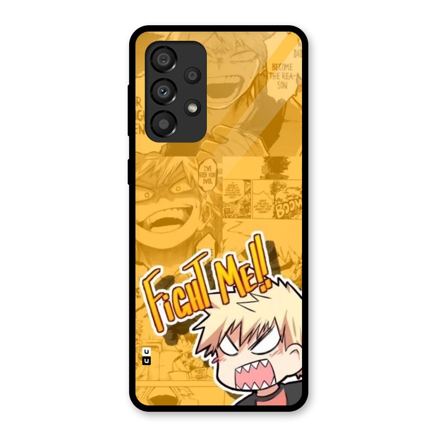 Fight Me Challenge Glass Back Case for Galaxy A33 5G