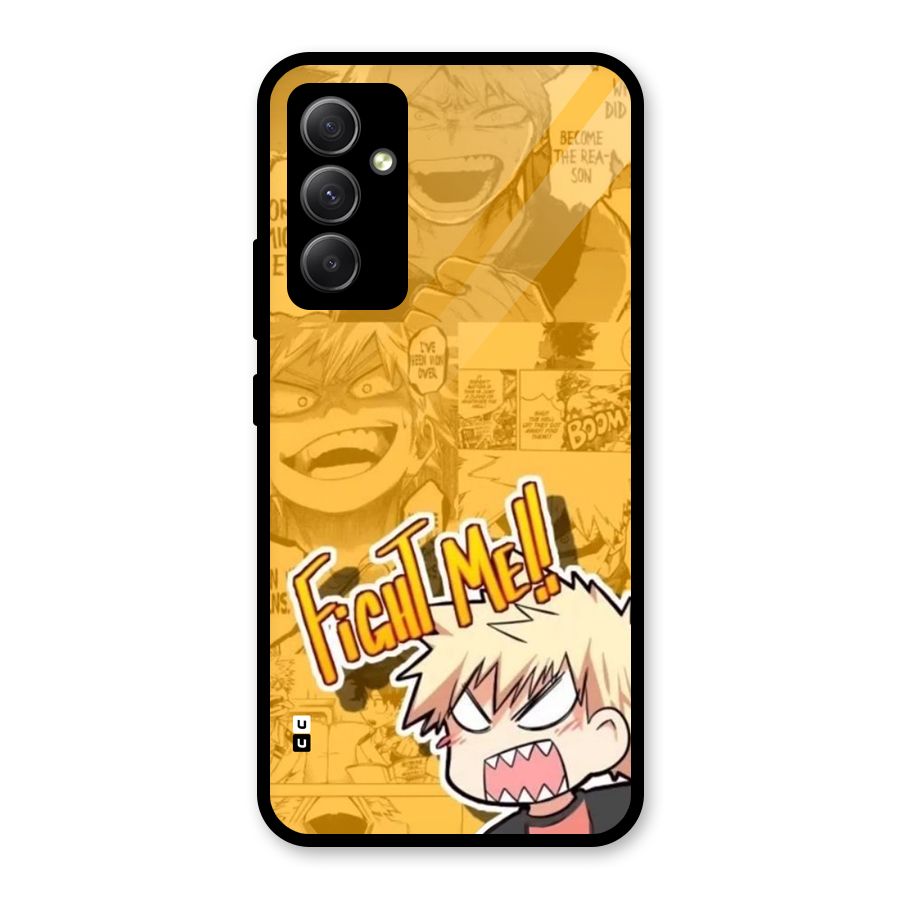 Fight Me Challenge Glass Back Case for Galaxy A34